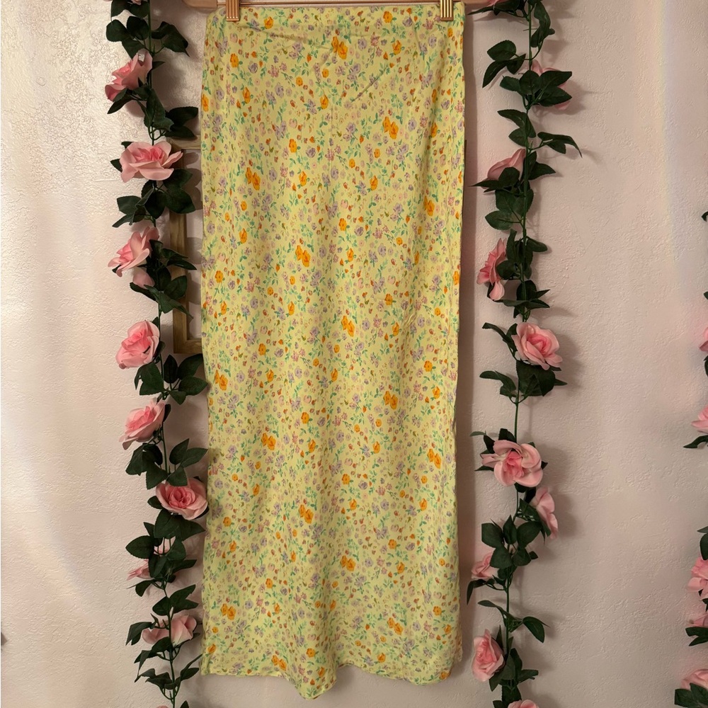 wild fable Yellow Floral Maxi Skirt - Picture 2 of 3